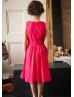 Beaded Pleated Chiffon Boho Beach Flower Girl Dress
